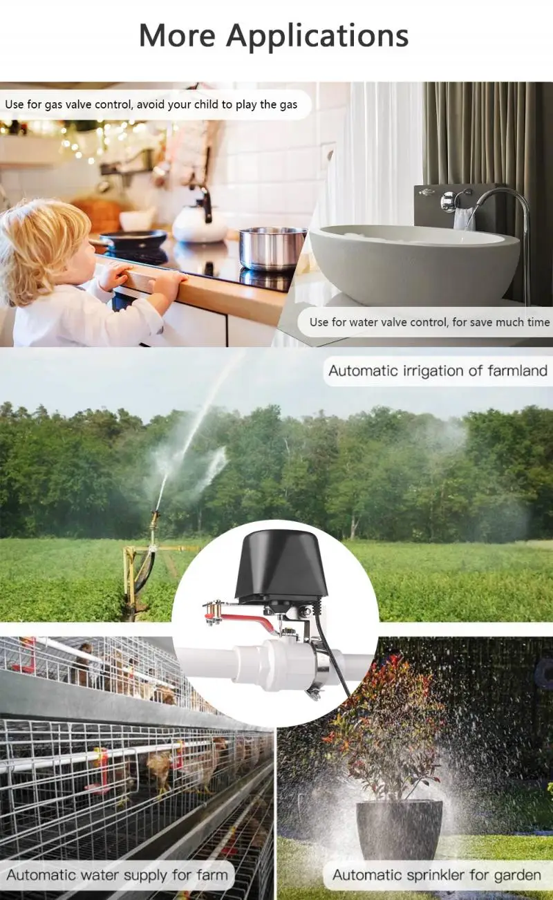 2PCS 12V / 2A WiFi Smart Gas / Water Valve Smart Home Automation Control Valve for Gas Work Family Intelligence System 1.6Mpa
2PCS 12V / 2A WiFi Smart Gas / Water Valve Smart Home Automation Control Valve for Gas Work Family Intelligence System 1.6Mpa