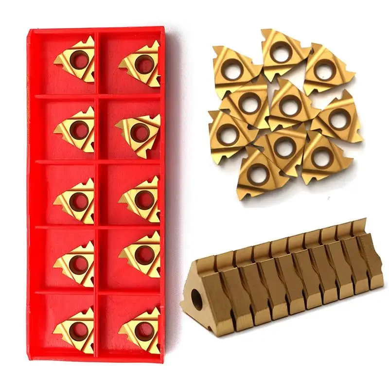 10 PCS 16IR AG60 Inserts Blade Practical Metal Lathe CNC Carbide Thread Cutting Turning Tool for SNR0013M16 Holder
10 PCS 16IR AG60 Inserts Blade Practical Metal Lathe CNC Carbide Thread Cutting Turning Tool for SNR0013M16 Holder