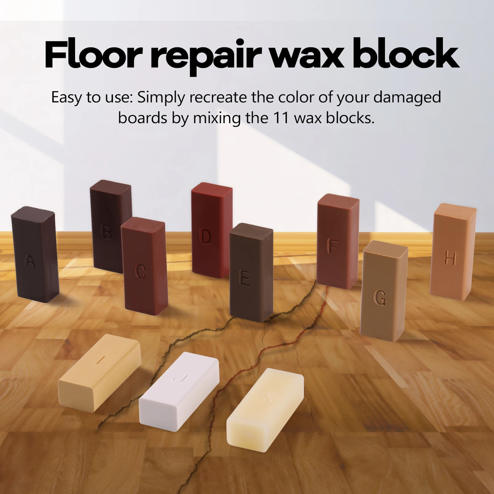 Floor Repair Kit Laminate Repairing Kit Woodworking Tools Wax System Floor Worktop Sturdy Casing Chips Scratches Hand Tool 
Floor Repair Kit Laminate Repairing Kit Woodworking Tools Wax System Floor Worktop Sturdy Casing Chips Scratches Hand Tool