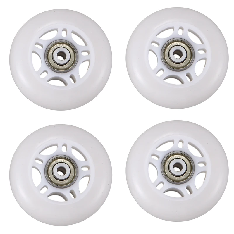 4 Pack Inline Skate Wheels Beginner's Roller Blades Replacement Wheel with Bearings 70mm White
4 Pack Inline Skate Wheels Beginner's Roller Blades Replacement Wheel with Bearings 70mm White