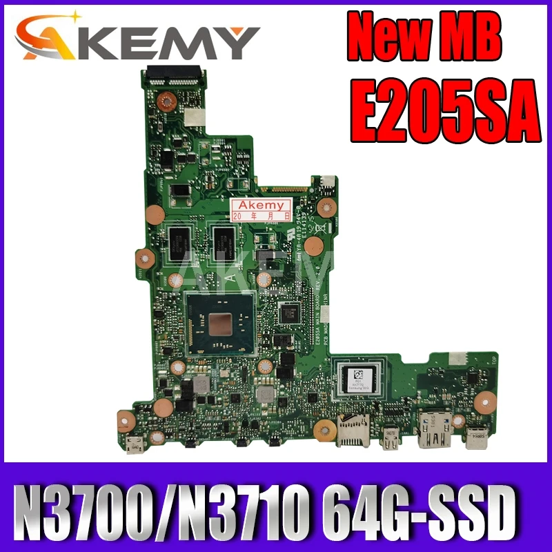 Материнская плата Akemy E205SA Asus Eeebook Flip E205S TP200S TP200SA 15bl-05u5 для ноутбука N3700/N3710 64G-SSD |