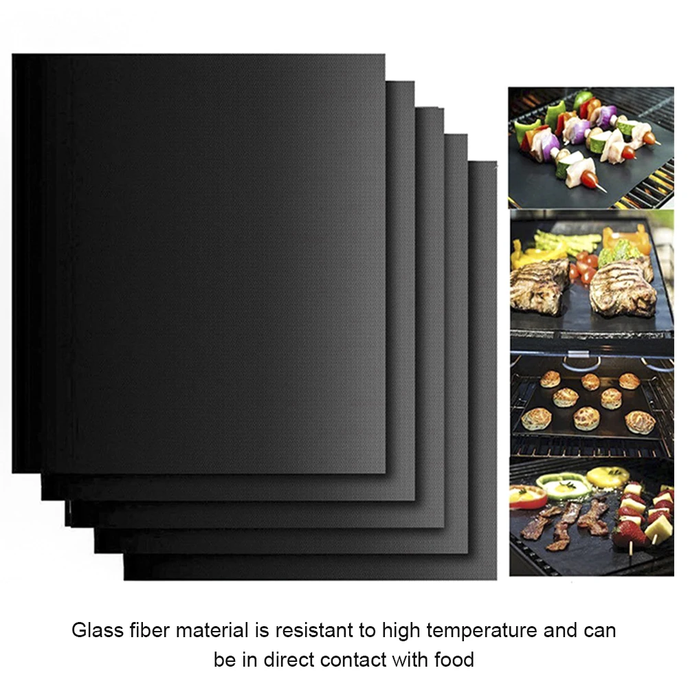 1/4Pc Grill Mat Non-Stick Reusable Barbecue Mat High Temperature Resistant Roast Sheet for Picnic BBQ Camping Baking Accessories
1/4Pc Grill Mat Non-Stick Reusable Barbecue Mat High Temperature Resistant Roast Sheet for Picnic BBQ Camping Baking Accessories