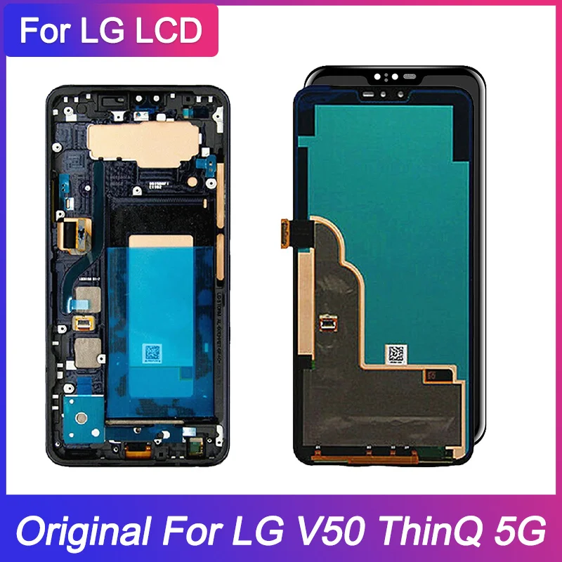 

Original lcd For LG V50 ThinQ LM-V500 LM-V500N LM-V500EM LM-V500XM LM-V450PM LM-V450 LCD Screen Digitizer Assembly