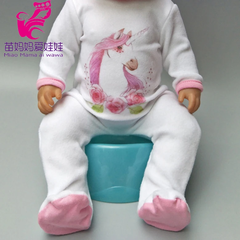 Кукольной одежды штаны комбинезон Фламинго одежда для Reborn Baby Doll комплекты детей