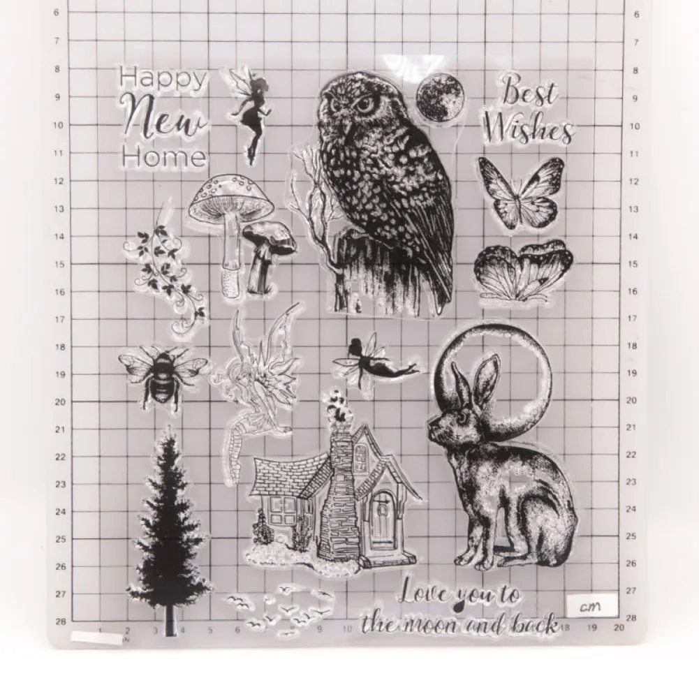 Fairy Owl Bunny Butterfly House Transparent Clear Silicone Stamp/Seal for DIY Scrapbooking/photo Album Decorative Clear Stamp
Fairy Owl Bunny Butterfly House Transparent Clear Silicone Stamp/Seal for DIY Scrapbooking/photo Album Decorative Clear Stamp