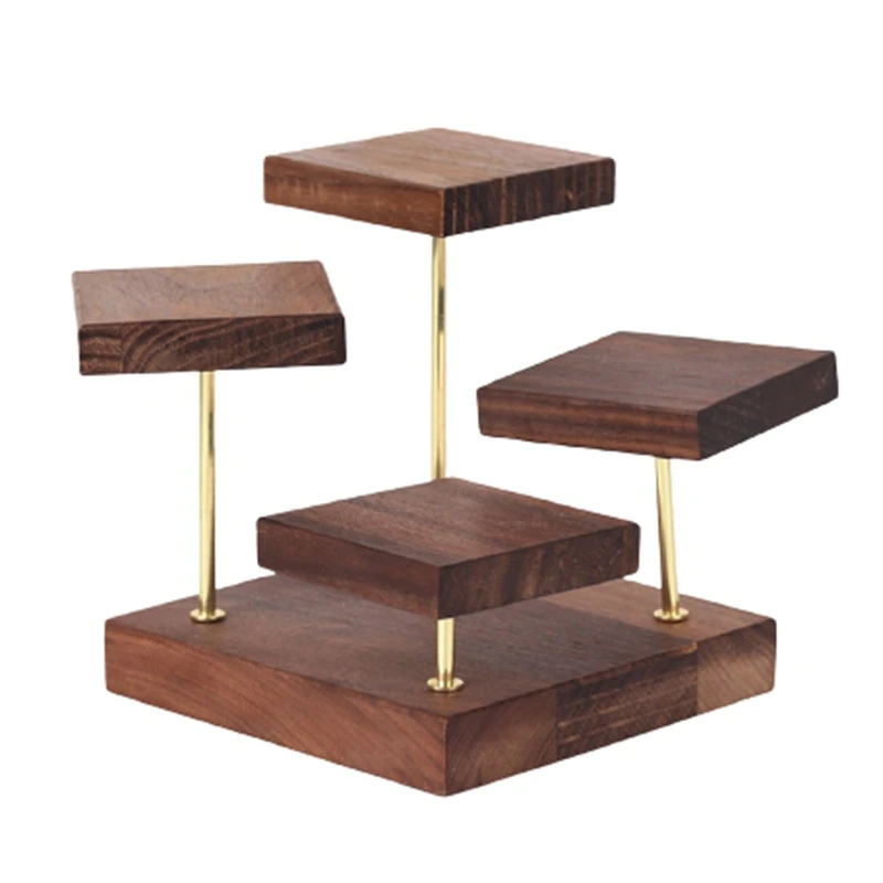 Walnut Jewelry Display Stand, Four-Layer Rotatable Earring Tray Earrings Rings Bracelets Pendant Display Stand
Walnut Jewelry Display Stand, Four-Layer Rotatable Earring Tray Earrings Rings Bracelets Pendant Display Stand