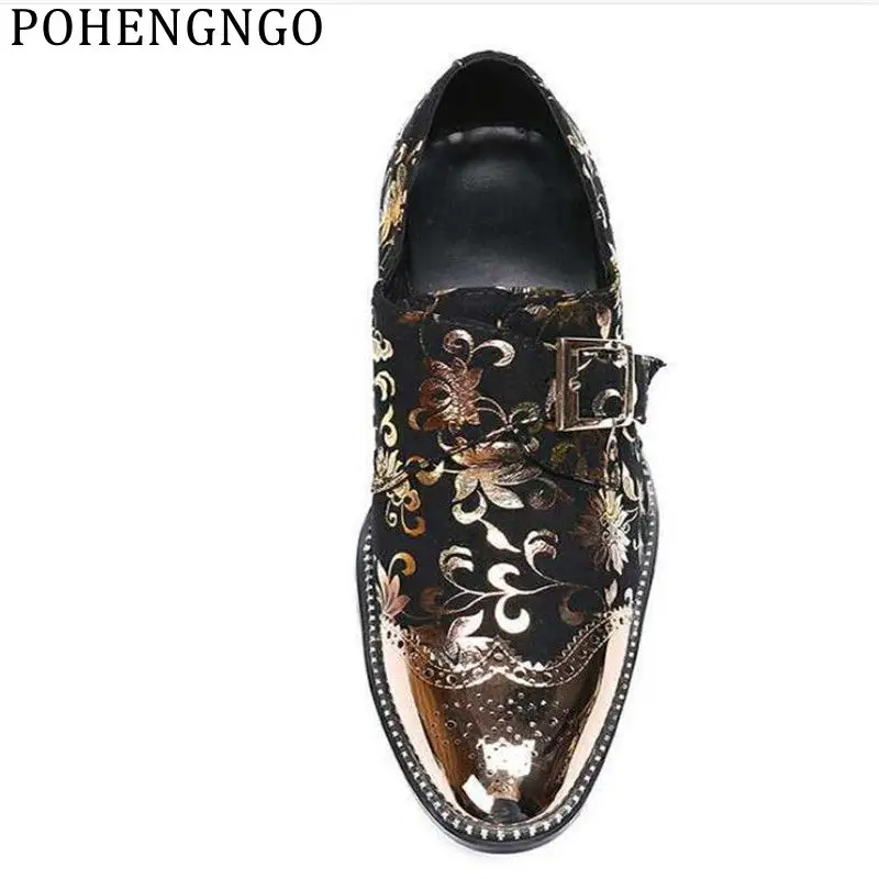 Italy Design Golden Floral Print Men Loafers Black Business Office Social Shoes Fashion Belt Buckle Men Party Wedding Shoes
Italy Design Golden Floral Print Men Loafers Black Business Office Social Shoes Fashion Belt Buckle Men Party Wedding Shoes