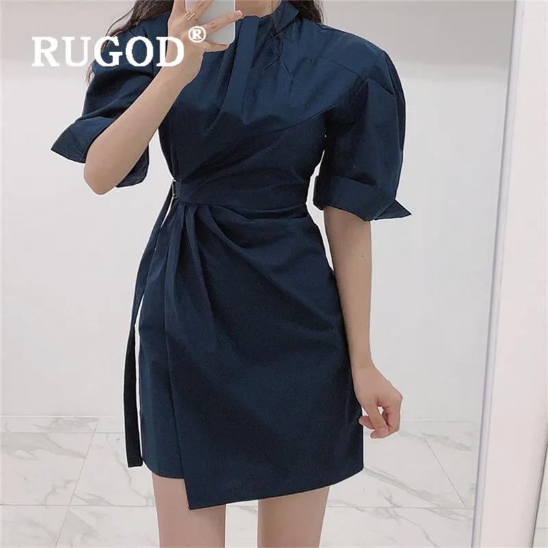 RUGOD Office ladies mini dress Korean chic solid puff sleeve lace up summer dresses vestidos 2020new style dresses for women
RUGOD Office ladies mini dress Korean chic solid puff sleeve lace up summer dresses vestidos 2020new style dresses for women