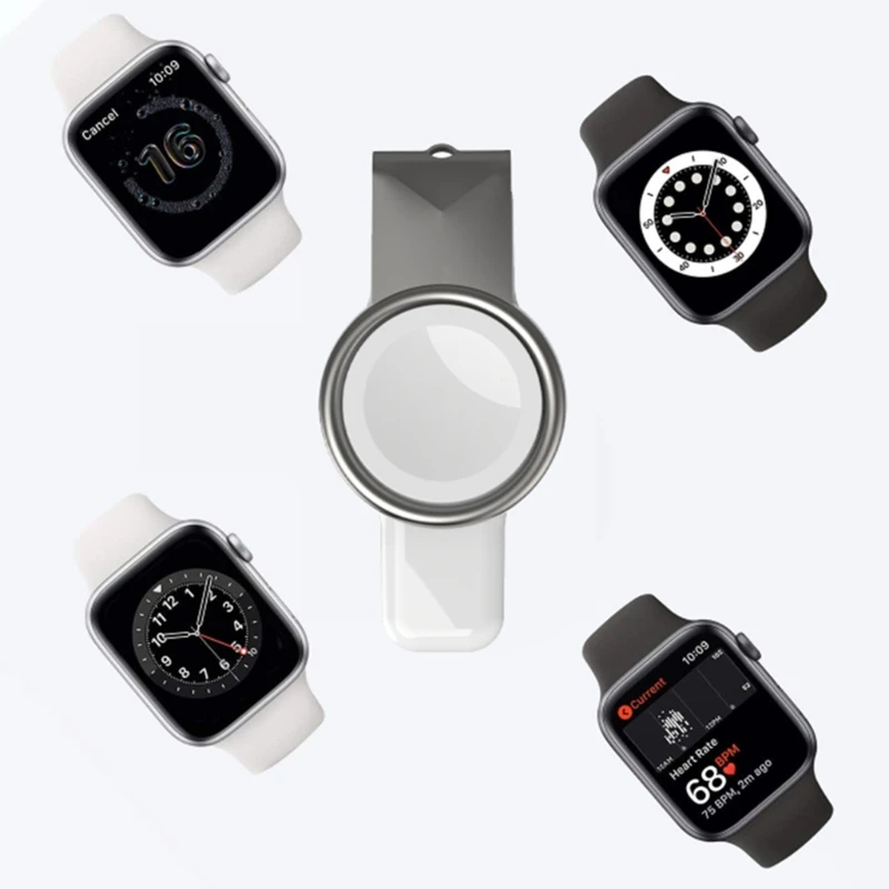 Portable Magnetic Fast Qi Charging Station USB Wireless Charger Compatible with iWatch Series SE 1 2 3 4 5 6
Portable Magnetic Fast Qi Charging Station USB Wireless Charger Compatible with iWatch Series SE 1 2 3 4 5 6