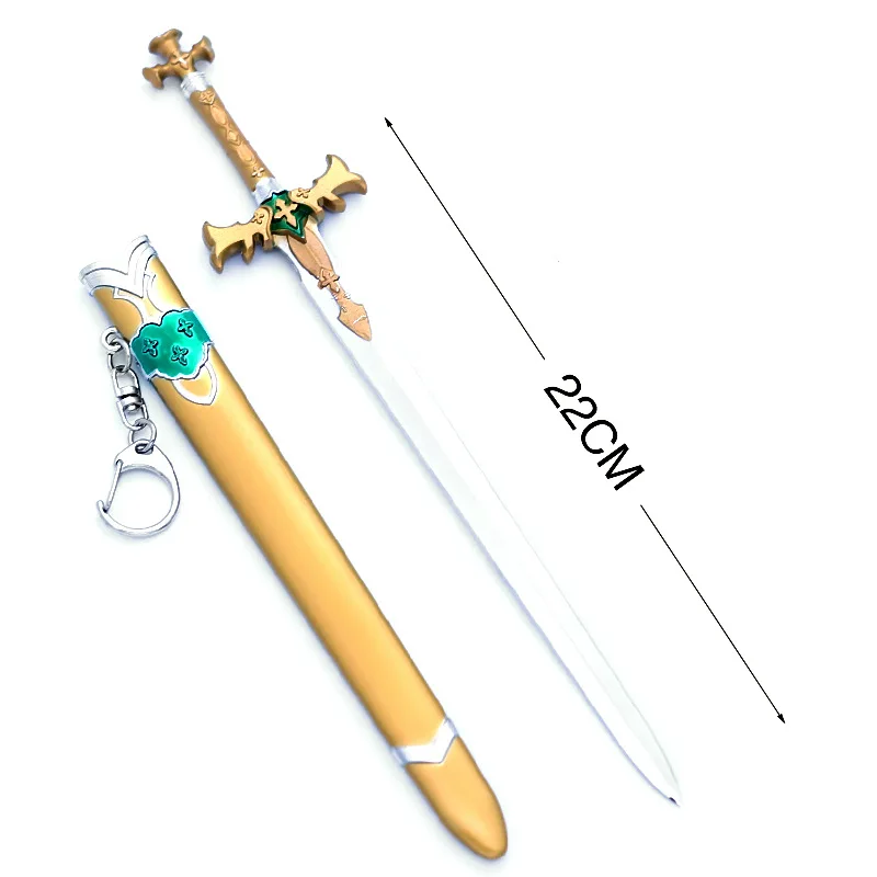 22cm Anime Sword Art Online Kirito Yuuki Asuna Dark Repulser Weapon Keychains Sao Sword Model Toys Keychain Collection For Gift
22cm Anime Sword Art Online Kirito Yuuki Asuna Dark Repulser Weapon Keychains Sao Sword Model Toys Keychain Collection For Gift