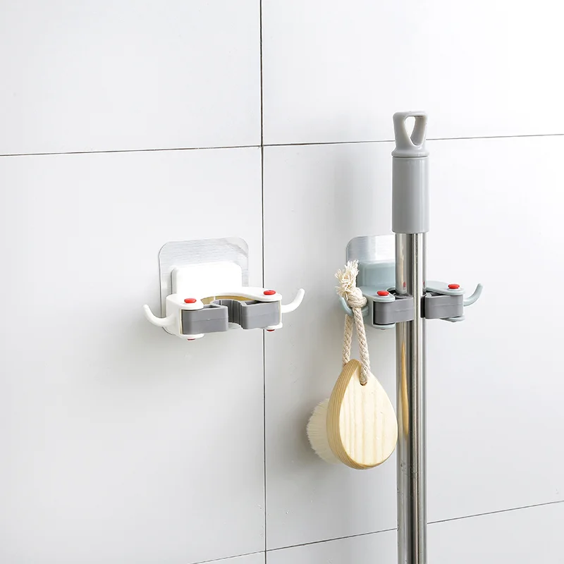 1PC Wall Mounted Mop Rack Bathroom Holder Brush Broom Hanger Storage Shelf Kitchen Tool Shelves Clip Self-adhesive Seamless Hook 
1PC Wall Mounted Mop Rack Bathroom Holder Brush Broom Hanger Storage Shelf Kitchen Tool Shelves Clip Self-adhesive Seamless Hook