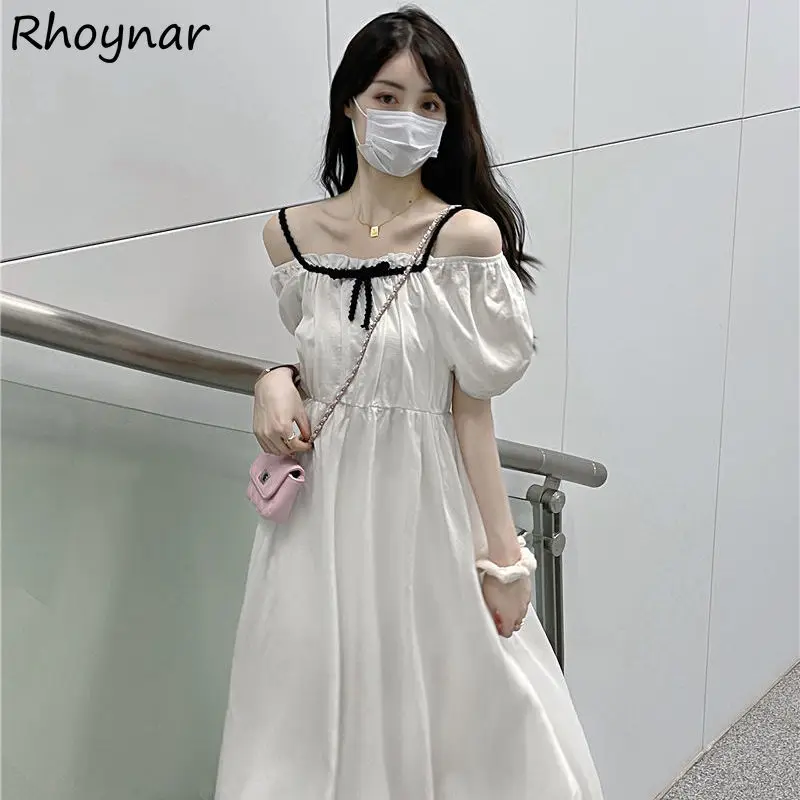 Dress Women White Tender New Summer Puff Sleeve Students All-match Fashion Cute Aesthetic Mid-calf Design Ins Sweet Breathable
Dress Women White Tender New Summer Puff Sleeve Students All-match Fashion Cute Aesthetic Mid-calf Design Ins Sweet Breathable