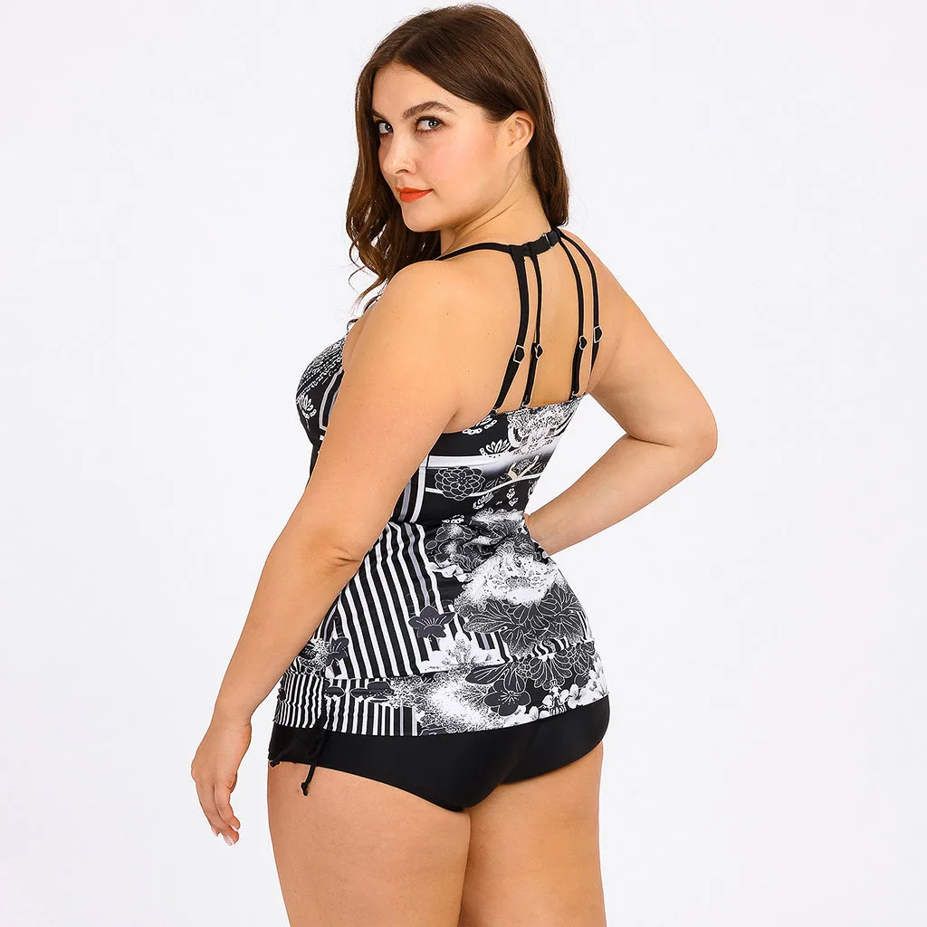 Sexy Tankini Set Women Plus Size Swimwear Two Piece Swimsuit Boho Print Female Biquini Bandage Bathing Suit Swimdress Bikini
Sexy Tankini Set Women Plus Size Swimwear Two Piece Swimsuit Boho Print Female Biquini Bandage Bathing Suit Swimdress Bikini