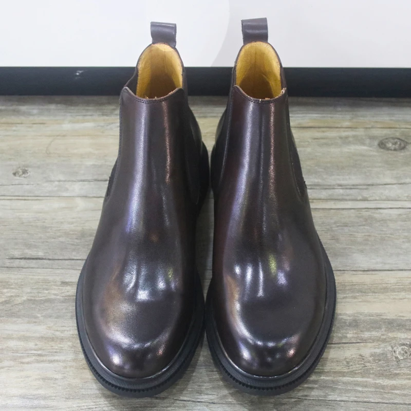 2020 New Round Toe Black Chelsea Boots Men's Genuine Leather Boots British Style Male Full Grain Leather Boots Men Fashion Shoes
2020 New Round Toe Black Chelsea Boots Men's Genuine Leather Boots British Style Male Full Grain Leather Boots Men Fashion Shoes