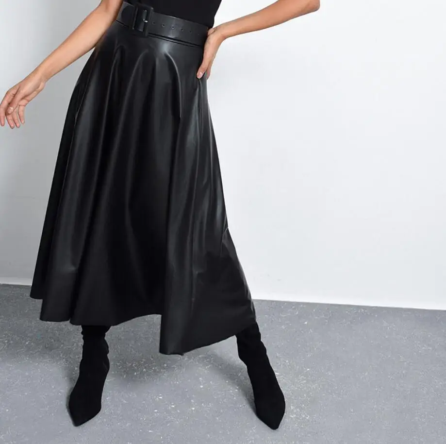 2020 Spring High Waist Pu Leather pleated Skirts Women fashion Mid-calf Skirt Ladies Elegant Skirt r2494
2020 Spring High Waist Pu Leather pleated Skirts Women fashion Mid-calf Skirt Ladies Elegant Skirt r2494