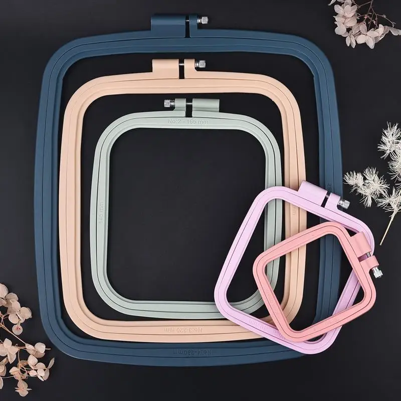 Plastic Square Embroidery Hoops Cross Stitch Hoop Ring DIY Needlecraft Cross Stitch Loop Hand Household Sewing Tools 5 Sizes
Plastic Square Embroidery Hoops Cross Stitch Hoop Ring DIY Needlecraft Cross Stitch Loop Hand Household Sewing Tools 5 Sizes