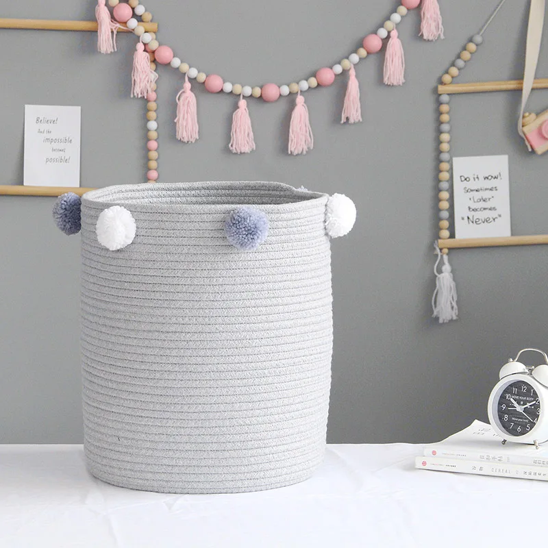 1Pcs 3Colors Hand Woven Laundry Basket Multi Purpose for Household Foldable Cotton Rope Storage Box
1Pcs 3Colors Hand Woven Laundry Basket Multi Purpose for Household Foldable Cotton Rope Storage Box