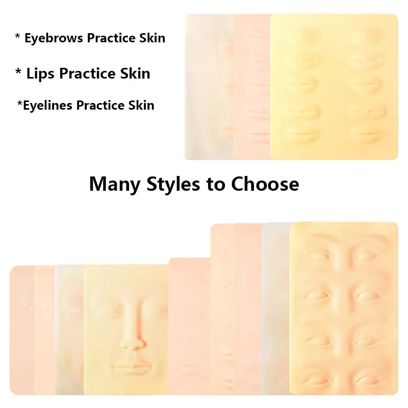 1pc 3D Silicone Permanent Makeup Tattoo Training Practice Fake Skin Blank Eye Lips Face For Microblading Tattoo Machine Beginner
1pc 3D Silicone Permanent Makeup Tattoo Training Practice Fake Skin Blank Eye Lips Face For Microblading Tattoo Machine Beginner
