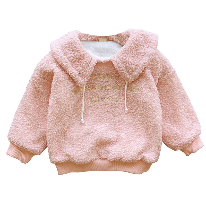 Children Girl Pink Plus Velvet Thicken Pullover Tops Winter Long Sleeve Flounced Collar Girls Sweatshirts 2-8Yrs Toddler Clothes
Children Girl Pink Plus Velvet Thicken Pullover Tops Winter Long Sleeve Flounced Collar Girls Sweatshirts 2-8Yrs Toddler Clothes