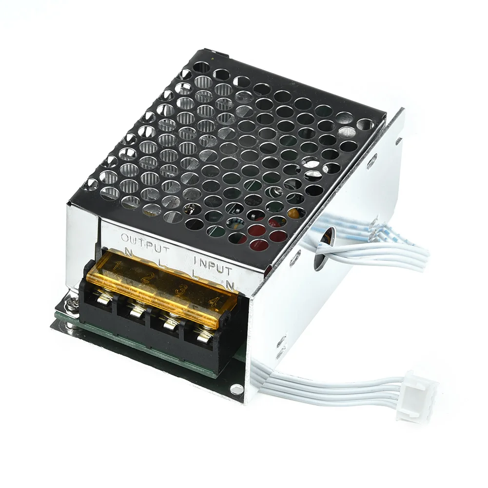 PROFESSIONAL Regulator Dimmer Electric Motor Speed Controller 4000W 220V AC SCR~
PROFESSIONAL Regulator Dimmer Electric Motor Speed Controller 4000W 220V AC SCR~
