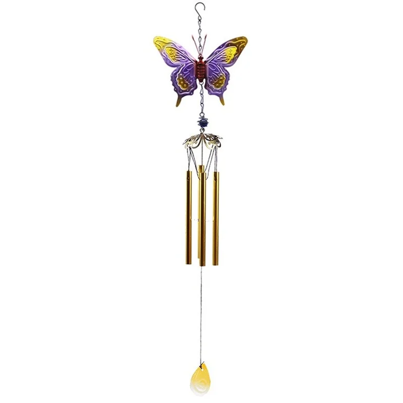 Three-dimensional butterfly wrought iron metal pipe wind chime ornaments home balcony decoration craft gifts iron pendant
Three-dimensional butterfly wrought iron metal pipe wind chime ornaments home balcony decoration craft gifts iron pendant
