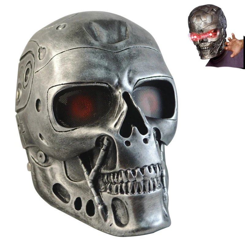 

Classic Cosplay Props Terminator T800 Robot Mask Horror Skull Mask Helmet Halloween Airsoft Mask Military Army Wargame Cosplay