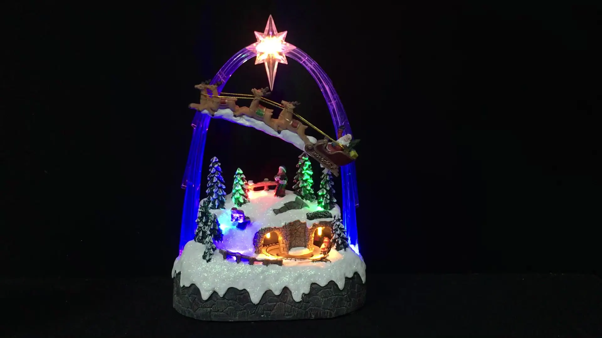 Free Shipping Animated Icy Snowing Scene with Moving Train Santa Christmas Decoration Gift for Kids Battery or USB Power Supply
Free Shipping Animated Icy Snowing Scene with Moving Train Santa Christmas Decoration Gift for Kids Battery or USB Power Supply