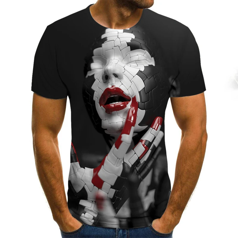 2021 new horror theme men's T-shirt trendy ghost series tops 3D printed fashion short-sleeved summer round neck casual shirt
2021 new horror theme men's T-shirt trendy ghost series tops 3D printed fashion short-sleeved summer round neck casual shirt