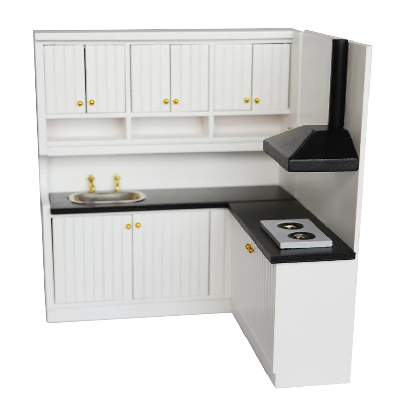 1:12 Miniature Wooden White Kitchen Cabinets Cupboard Dollhouse Furniture Accessories
1:12 Miniature Wooden White Kitchen Cabinets Cupboard Dollhouse Furniture Accessories