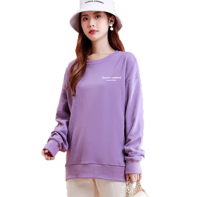 New Sweatshirt Women Autumn 2020 Casual Loose O-Neck Pullovers Fashion Letter Printing Long-sleeve Tops Sweatshirt
New Sweatshirt Women Autumn 2020 Casual Loose O-Neck Pullovers Fashion Letter Printing Long-sleeve Tops Sweatshirt
