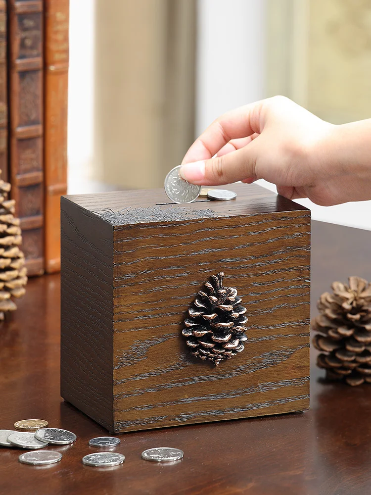 Wooden Money Bank Money Boxes Rectangle Atm Safe Savings Bank Real Decorative Money Huchas Originales Cute Room Decor BD50MB
Wooden Money Bank Money Boxes Rectangle Atm Safe Savings Bank Real Decorative Money Huchas Originales Cute Room Decor BD50MB