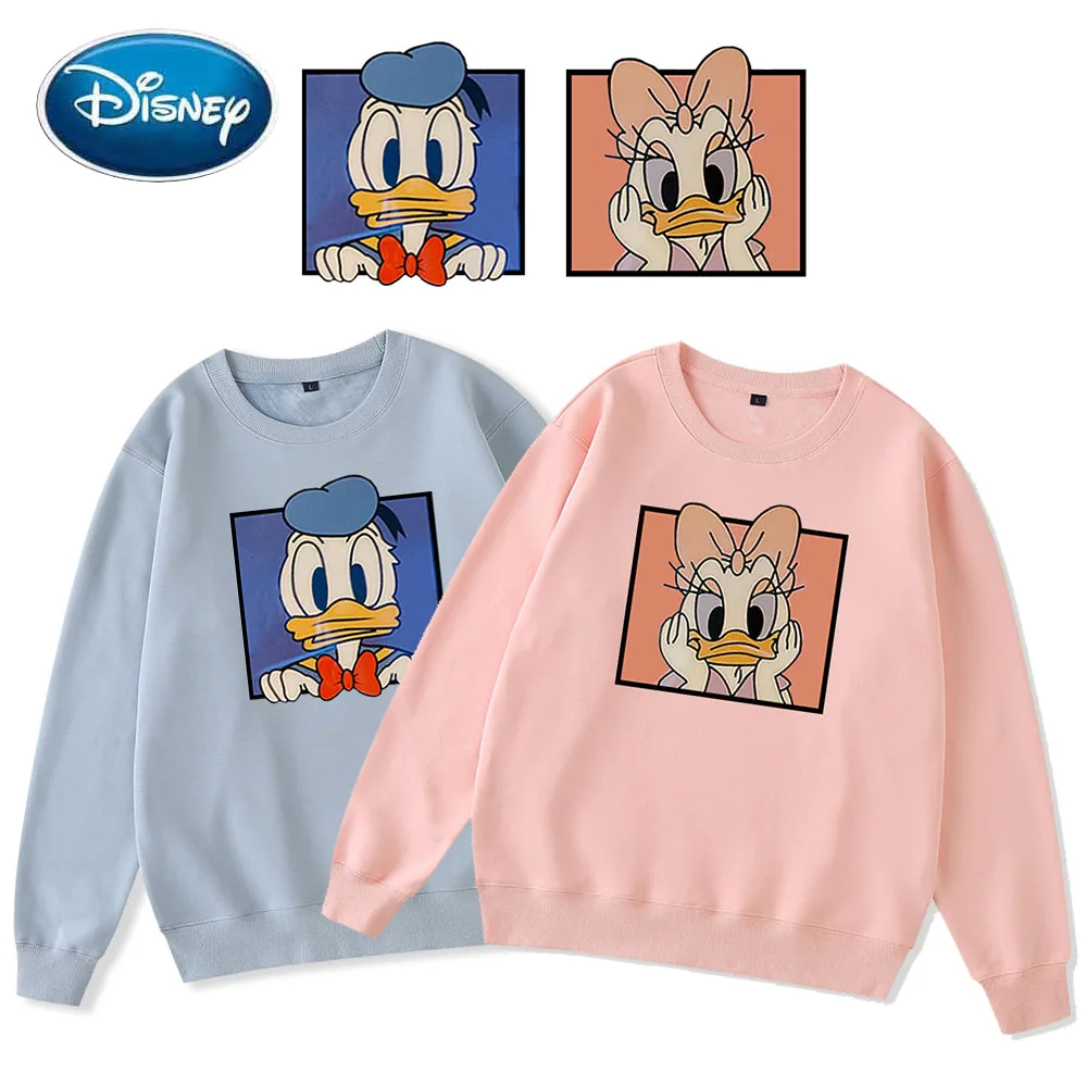 Disney Sweatshirt Fashion Donald Daisy Duck Couples Cartoon Print Long Sleeve O-Neck Pullover Harajuku Unisex Women Tops 6 Color
Disney Sweatshirt Fashion Donald Daisy Duck Couples Cartoon Print Long Sleeve O-Neck Pullover Harajuku Unisex Women Tops 6 Color