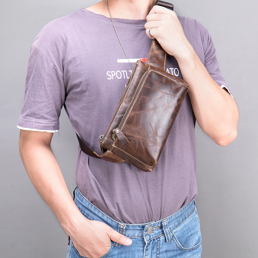 Genuine Leather Fanny Pack Genuine Leather Men's Waist Bag Travel Phone Bags Hip Money/ Belt Bag Small Waist Pack for Men
Genuine Leather Fanny Pack Genuine Leather Men's Waist Bag Travel Phone Bags Hip Money/ Belt Bag Small Waist Pack for Men