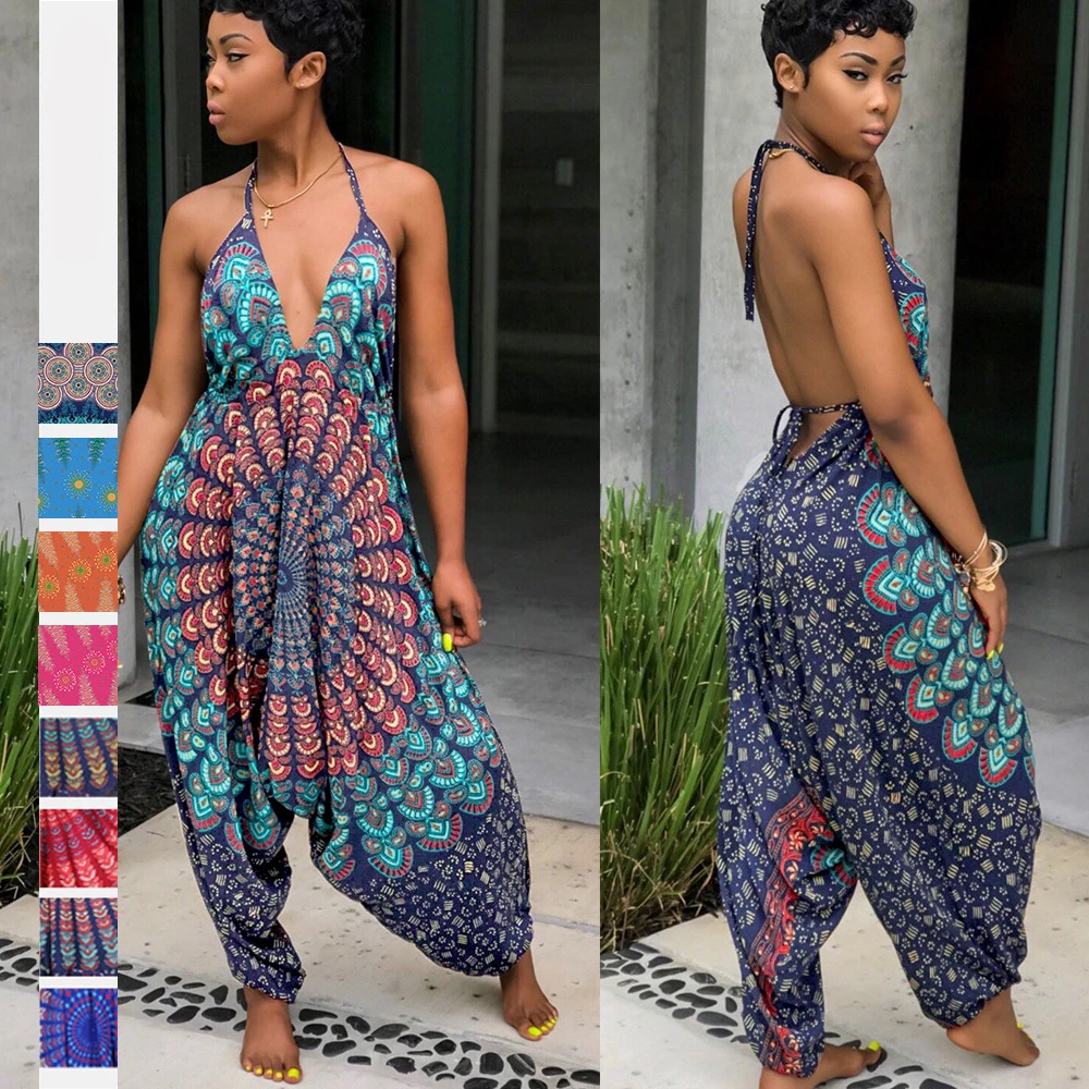 Printed Jumpsuit African Dresses For Women National Rompers Backless European Clothes Dashiki American Clothing Free Size DCC464
Printed Jumpsuit African Dresses For Women National Rompers Backless European Clothes Dashiki American Clothing Free Size DCC464
