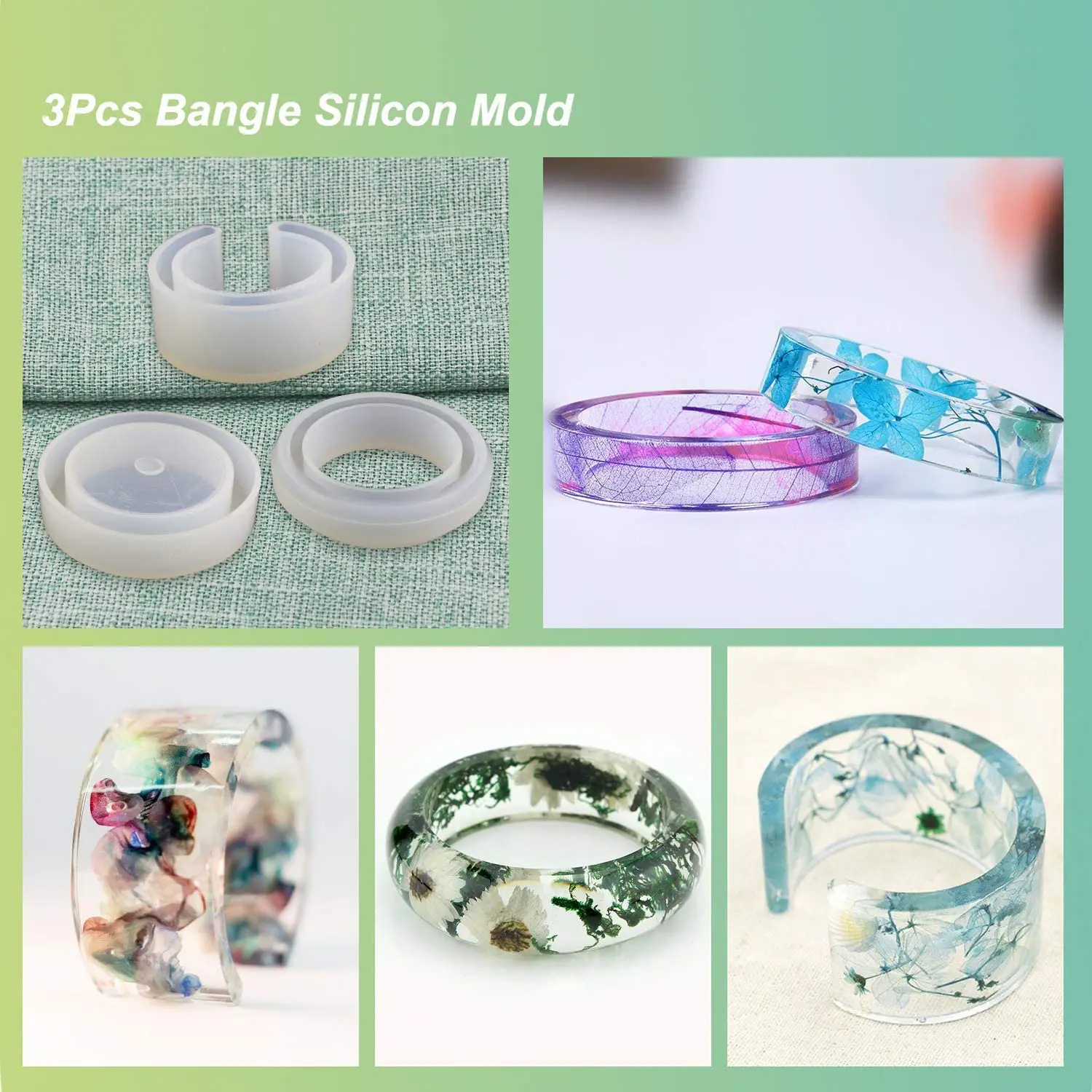 Resin Jewelry Molds,30pcs Silicone Jewelry Molds, Epoxy UV Resin Molds Including Resin Bangle Molds, Pendant Molds, Ring Molds, 
Resin Jewelry Molds,30pcs Silicone Jewelry Molds, Epoxy UV Resin Molds Including Resin Bangle Molds, Pendant Molds, Ring Molds,