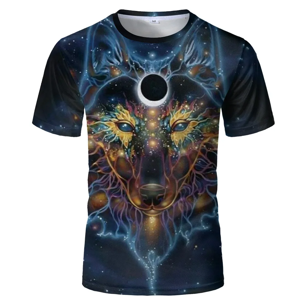 Harajuku wolf 3D printing funny T-shirt men's and women's summer hip-hop breathable short-sleeved top T-shirt fashion animal shi
Harajuku wolf 3D printing funny T-shirt men's and women's summer hip-hop breathable short-sleeved top T-shirt fashion animal shi