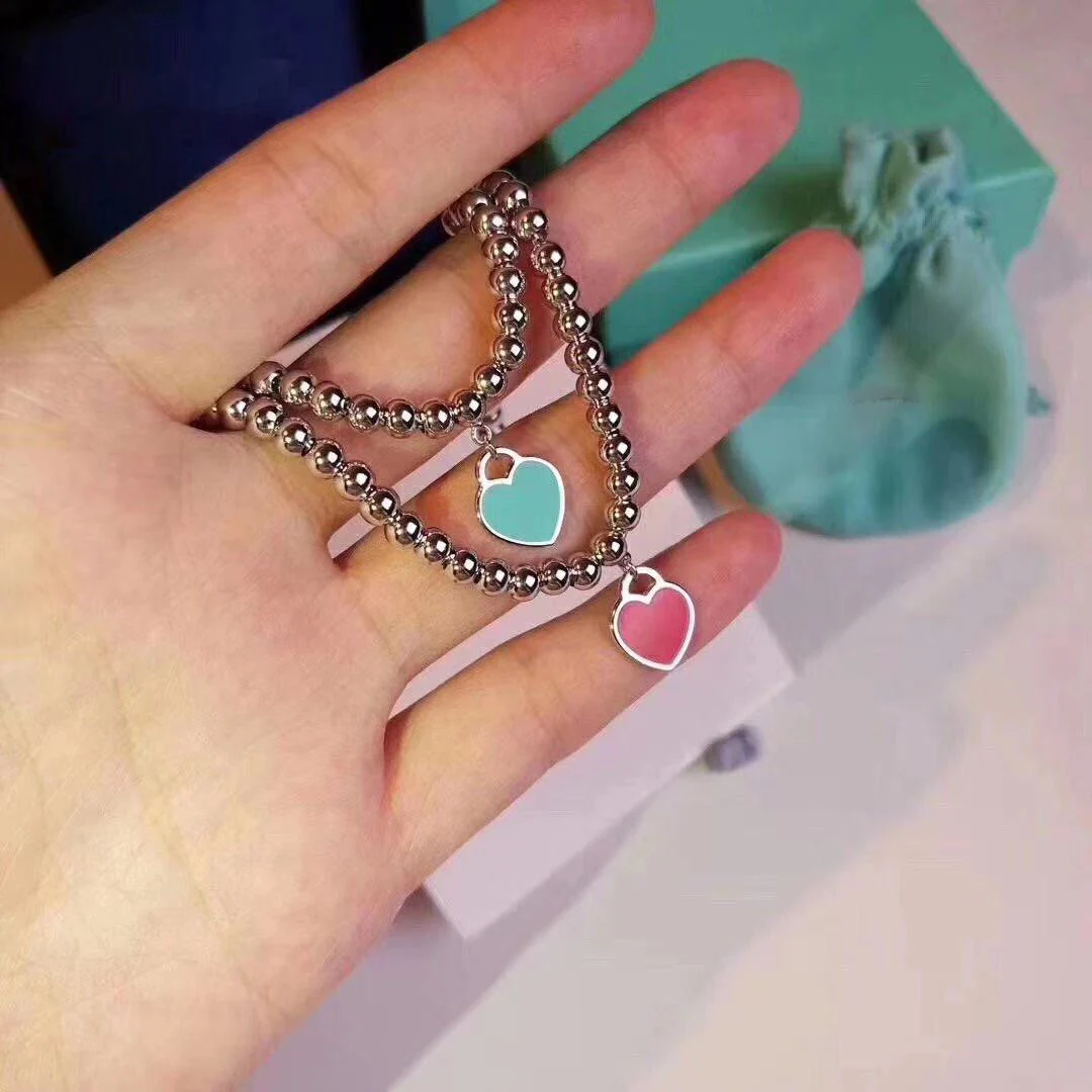 S925 Sterling Silver 8mm Beaded enamel blue heart bracelet fashion romantic women's bracelet anniversary gift
S925 Sterling Silver 8mm Beaded enamel blue heart bracelet fashion romantic women's bracelet anniversary gift