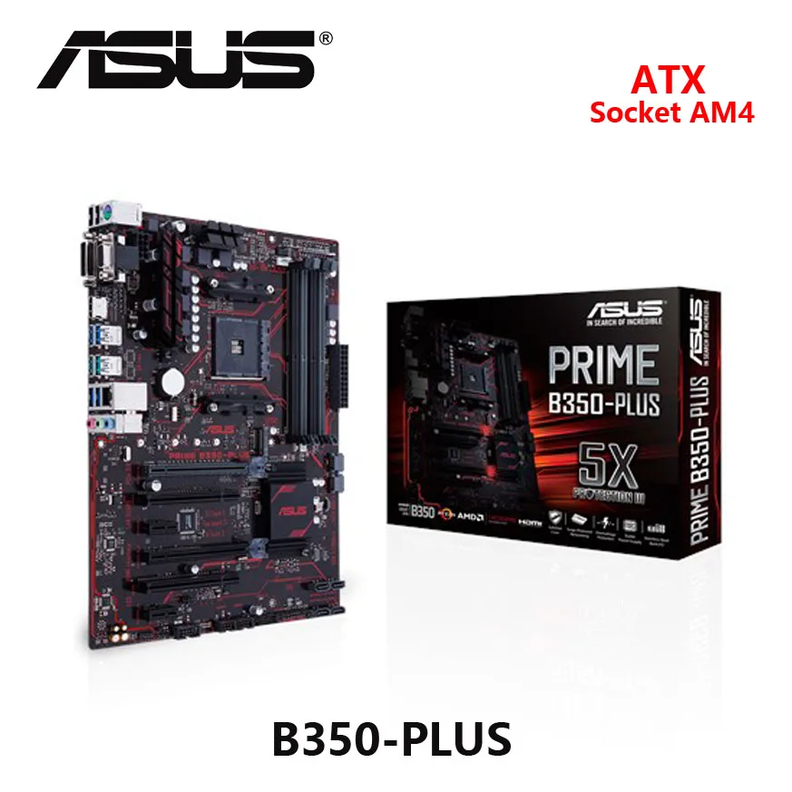 New ASUS B350-PLUS AM4 ATX motherboard with LED lighting, DDR4, 32Gb/s M.2 HDMI SATA 6Gb/s USB 3.1 Good Condition Fully-tested
New ASUS B350-PLUS AM4 ATX motherboard with LED lighting, DDR4, 32Gb/s M.2 HDMI SATA 6Gb/s USB 3.1 Good Condition Fully-tested