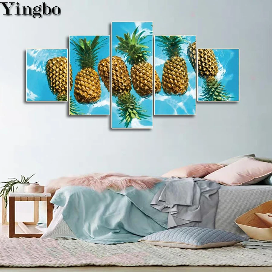 5 pcs/set Diamond Painting Pineapple fruit Diy Full Square Round Drill DIY 5D Diamond Embroidery Mosaic Needlework Home Decor
5 pcs/set Diamond Painting Pineapple fruit Diy Full Square Round Drill DIY 5D Diamond Embroidery Mosaic Needlework Home Decor