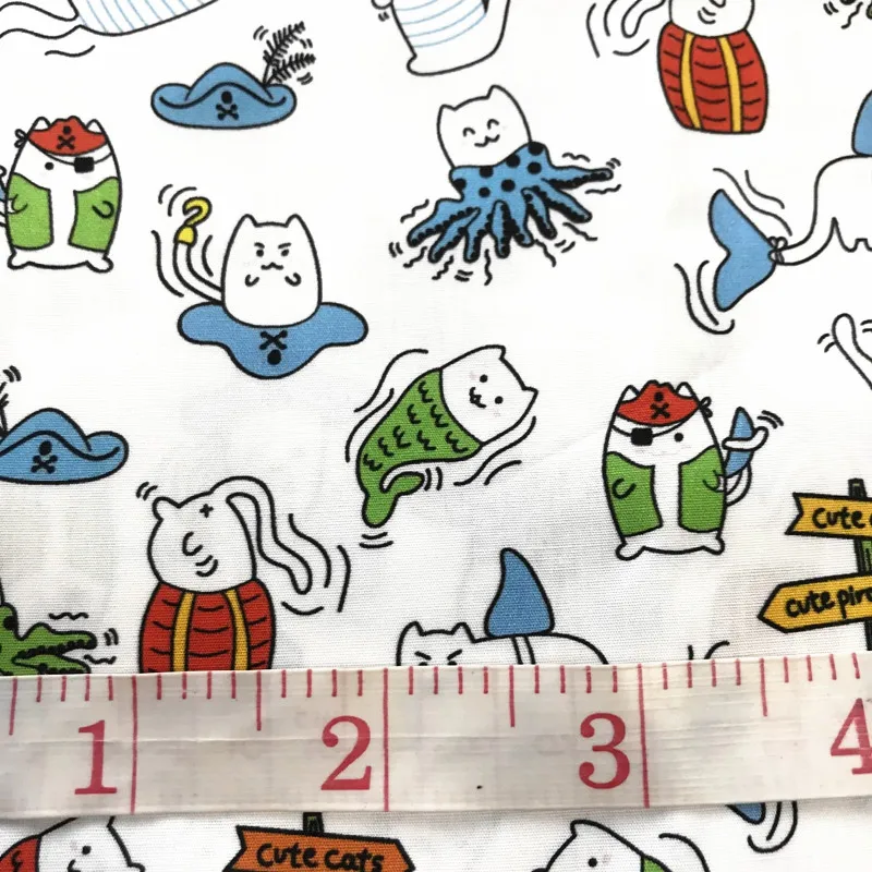 

50x150CM High quality 100% cotton poplin 120gsm printed fabric DIY sewing toy fabrics face mask children's bed sheet clothings