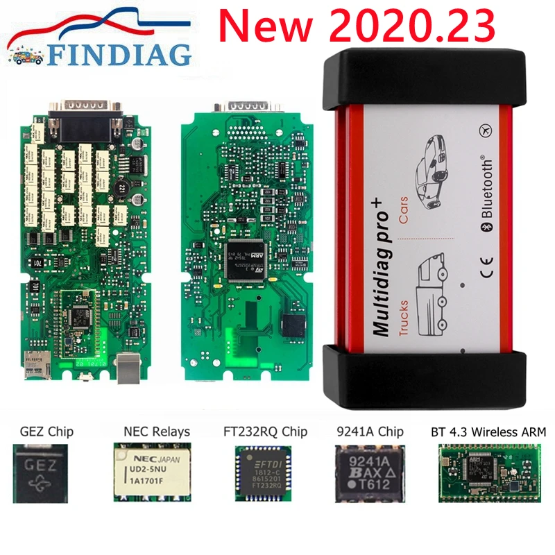 Автомобильный диагностический сканер Multidiag Pro + NEC Реле 2020,23 с одной платой DS150 Pro Bluetooth 4,3 USB OBD2, автомобильный диагностический инструмент для а...
Автомобильный диагностический сканер Multidiag Pro + NEC Реле 2020,23 с одной платой DS150 Pro Bluetooth 4,3 USB OBD2, автомобильный диагностический инструмент для а...