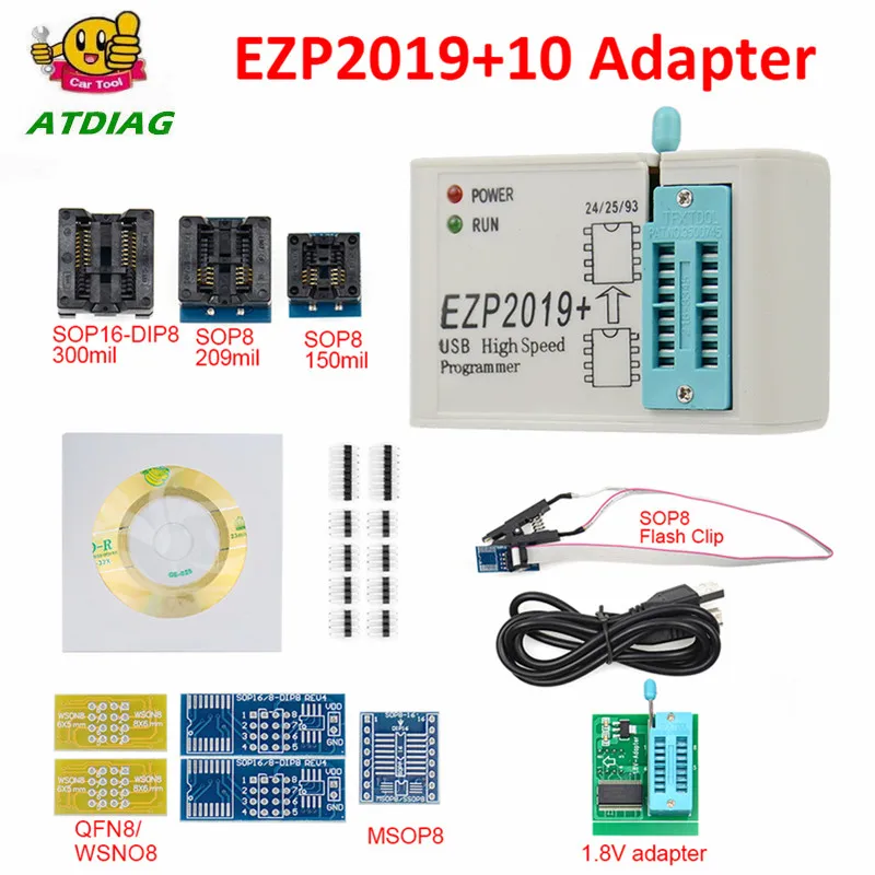 Высокоскоростной USB-программатор ezp 2019, с поддержкой WIN7 и 8 64 бит, с интерфейсом SPI 24 25 93 EEPROM 25, флеш-bios, адаптер EZP2019 12
Высокоскоростной USB-программатор ezp 2019, с поддержкой WIN7 и 8 64 бит, с интерфейсом SPI 24 25 93 EEPROM 25, флеш-bios, адаптер EZP2019 12