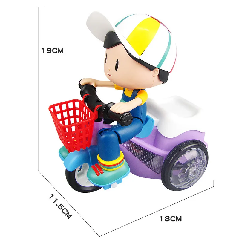 Music Stunt Cool Tricycle Car 360 Degree Rotate Luminous Motorcycle Baby Toys Easy to Use Best Christmas Gift for Children Kids
Music Stunt Cool Tricycle Car 360 Degree Rotate Luminous Motorcycle Baby Toys Easy to Use Best Christmas Gift for Children Kids