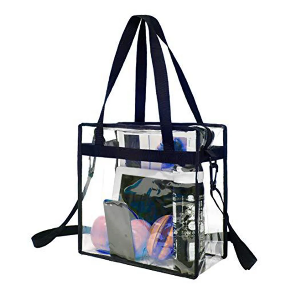 PVC Transparent Tote Cosmetic Bag with Dual Zipper Closure Large Crossbody Messenger Shoulder Bag Adjustable Removable Strap
PVC Transparent Tote Cosmetic Bag with Dual Zipper Closure Large Crossbody Messenger Shoulder Bag Adjustable Removable Strap