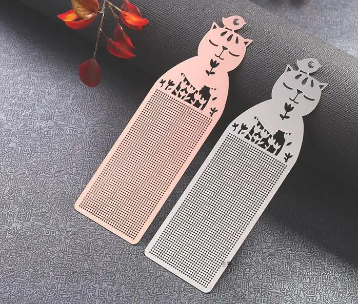 Xx милые животные DIY ремесло Стич Вышивка крестом металлическая Закладка серебро