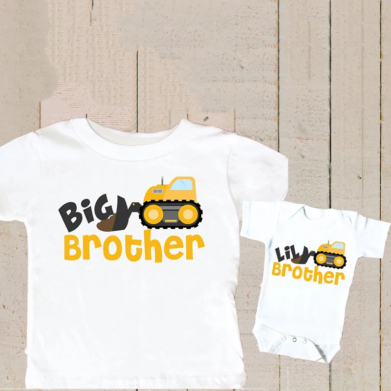 1 шт. футболка для новорожденных с изображением большого брата сестры динозавра