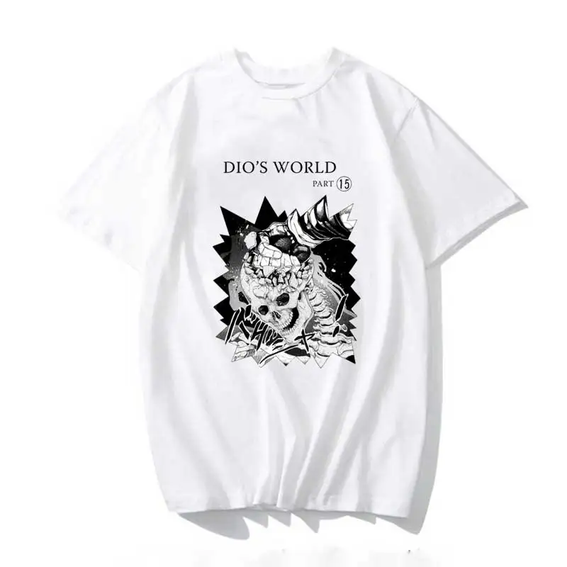 Jojo Bizarre Adventure DIO'S WORLD T Shirt Men Kawaii Tops Cartoon Karate Graphic Tees Tee Shirt Unisex Harajuku Shirt Male
Jojo Bizarre Adventure DIO'S WORLD T Shirt Men Kawaii Tops Cartoon Karate Graphic Tees Tee Shirt Unisex Harajuku Shirt Male