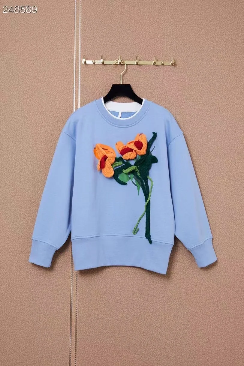 Fyion 2021 Winter Runway Women Long Sleeve Hoodies Jacquard Women Sweatshirt Blue Vintage Elegant Casual Tops
Fyion 2021 Winter Runway Women Long Sleeve Hoodies Jacquard Women Sweatshirt Blue Vintage Elegant Casual Tops