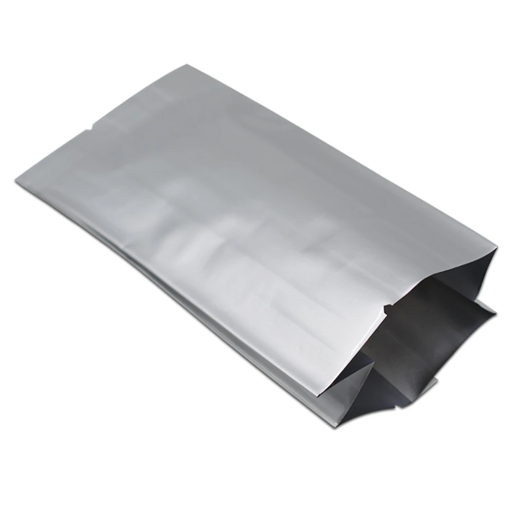 Open Top Pure Aluminum Foil Snacks Sealed Packaging Bag 100Pcs/Lot Vacuum Coffee Food Flat Pocket Heat Seal Packing Pouch W/Tear
Open Top Pure Aluminum Foil Snacks Sealed Packaging Bag 100Pcs/Lot Vacuum Coffee Food Flat Pocket Heat Seal Packing Pouch W/Tear