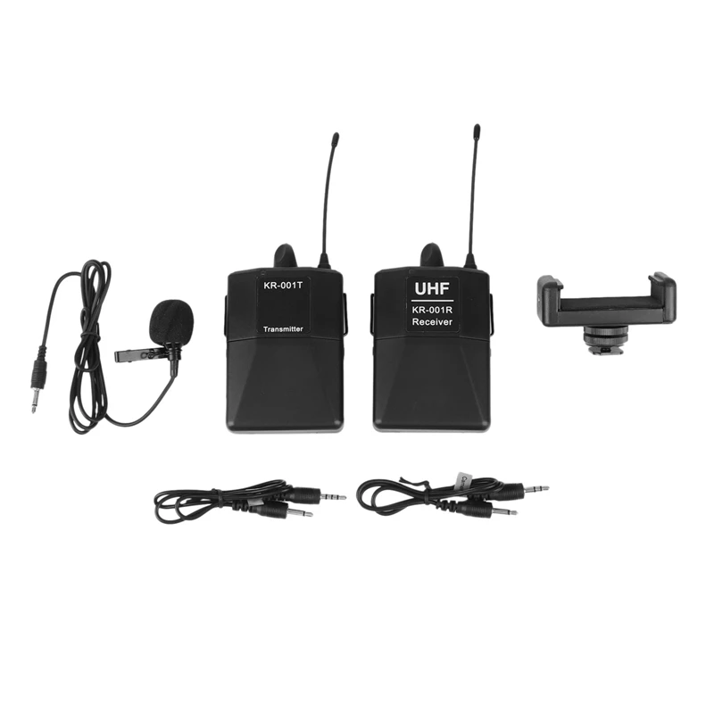 Audio UHF Wireless Lavalier Microphone with 30 Selectable Channels for DSLR Camera Interview Live Recording
Audio UHF Wireless Lavalier Microphone with 30 Selectable Channels for DSLR Camera Interview Live Recording